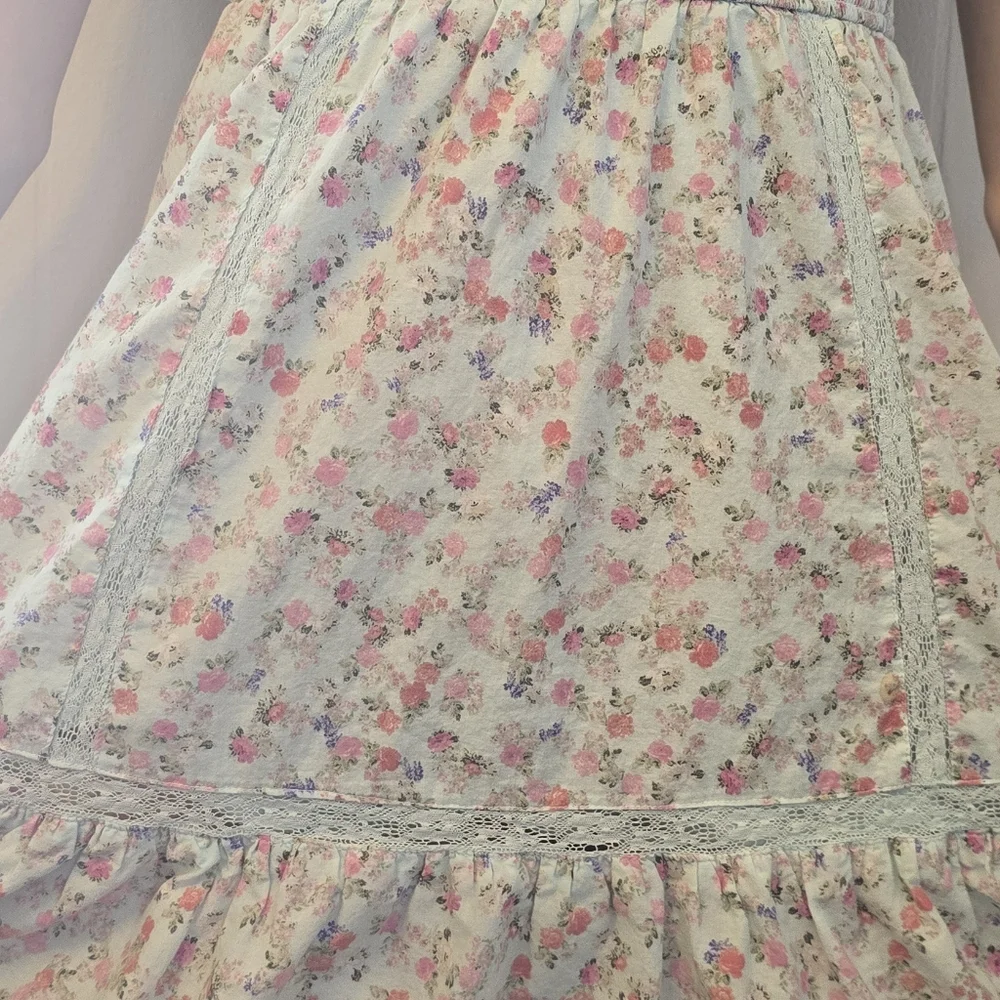 Romantic LoveShackFancy x Target floral mini dress 🌷 100% Cotton - Picture 9 of 16